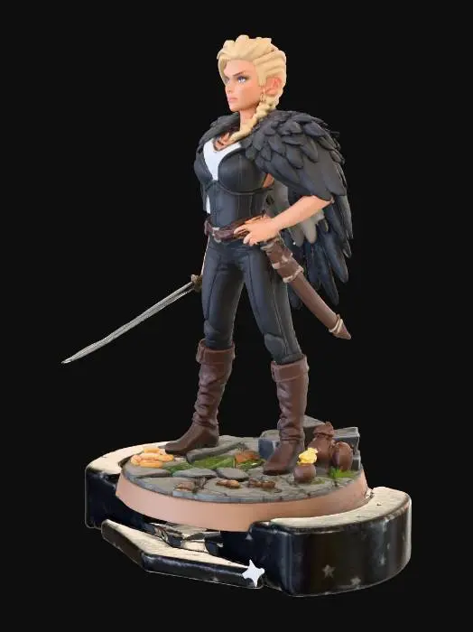 3D model for Warrior Maiden