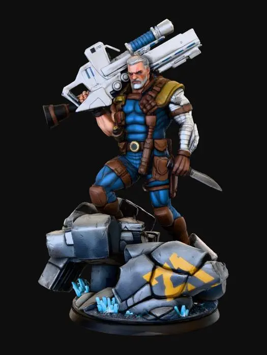 3D model for Futuristic Warrior Miniature