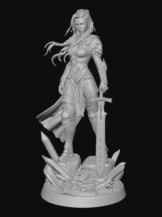 3D model for HALF ELF ORC WARRIOR