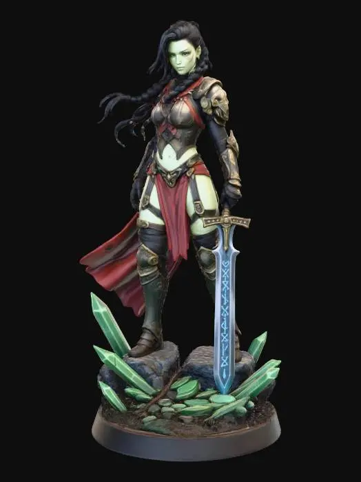 3D model for HALF ELF ORC WARRIOR