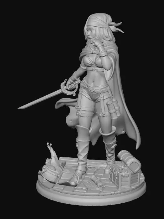3D model for Adventurous Treasure Huntress