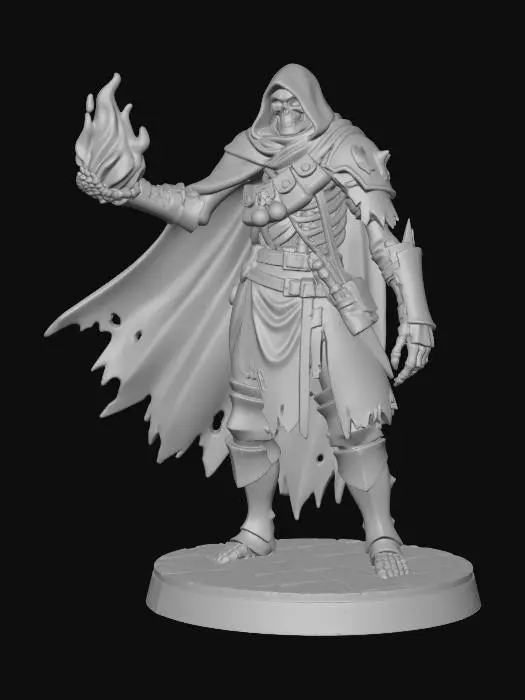 3D model for skeleton magus w cloak