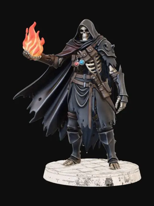 3D model for skeleton magus w cloak
