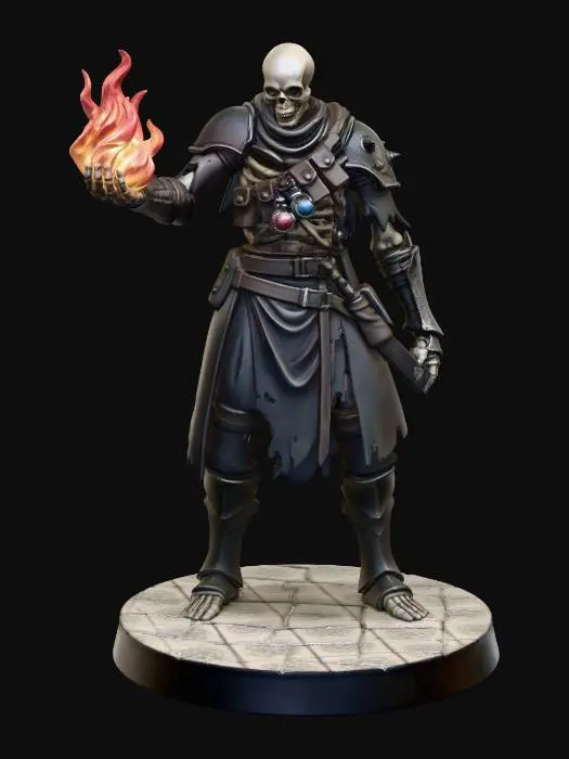 3D model for Skeleton Magus no cloak