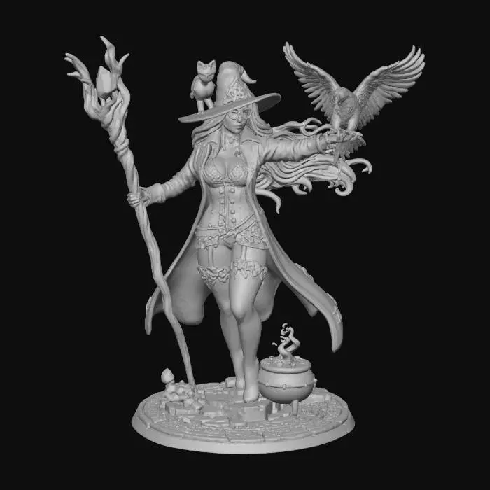 3D model for Enchanted Witchcraft Tableau