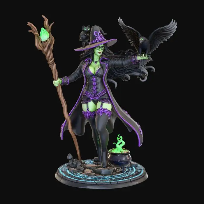 3D model for Enchanted Witchcraft Tableau