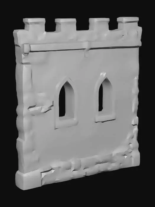 3D model for wall right high