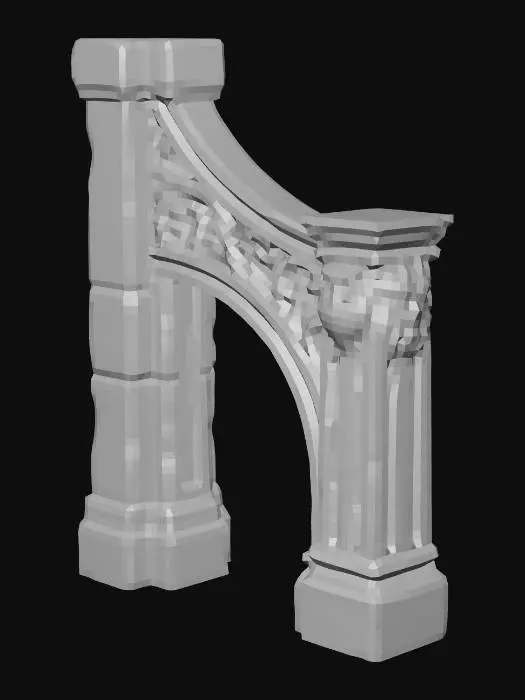 3D model for buttress 2