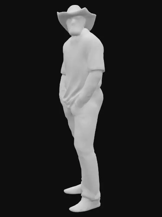 3D model for Football Fan Cowboy