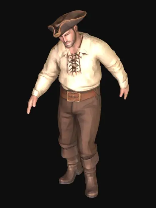 3D model for Pirate NPC