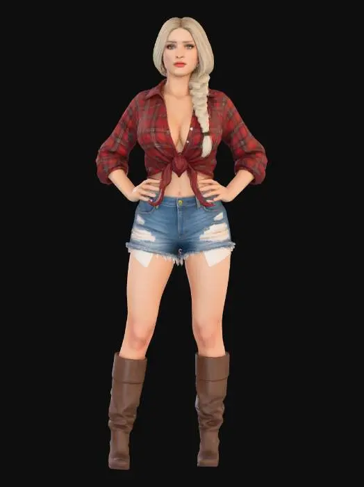 3D model for Farmer girk