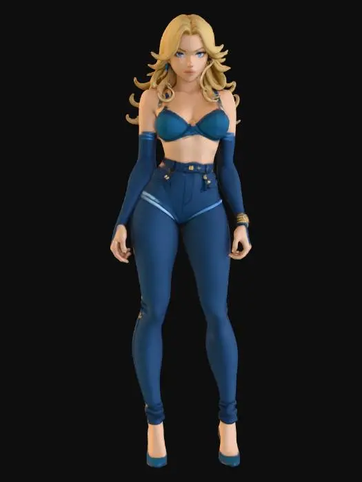 3D model for The Blue Siren Figure Display