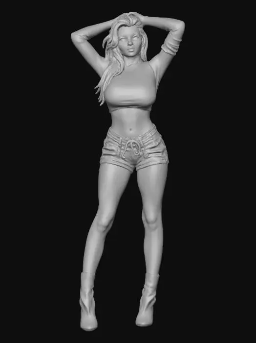 3D model for styl:
cel-shading render 3D kobiety ze zdjęcia, bardzo realistyczny, zachowaj podobieństwo twarzy postaci ze zdjęcia,
tło: #2B2E34