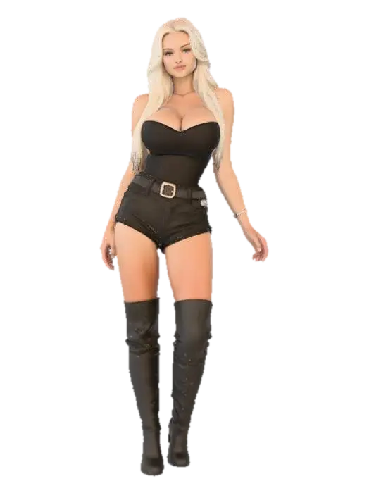 Elegance in Black - Sleek 3D model, vytvořený pomocí AI