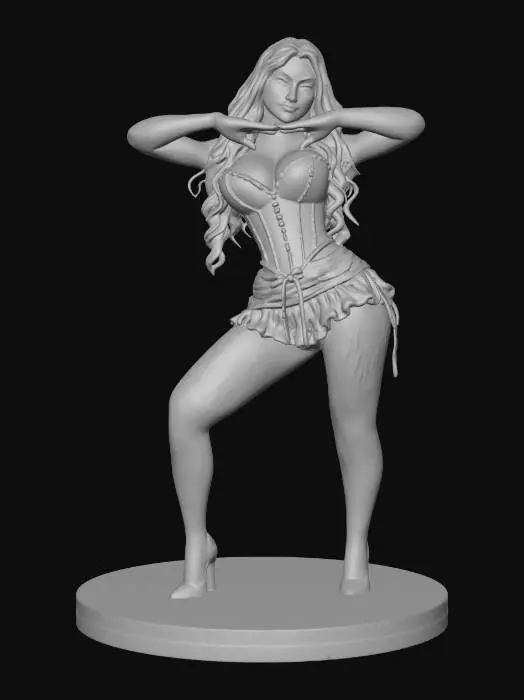 3D model for Pink Corset Glamour