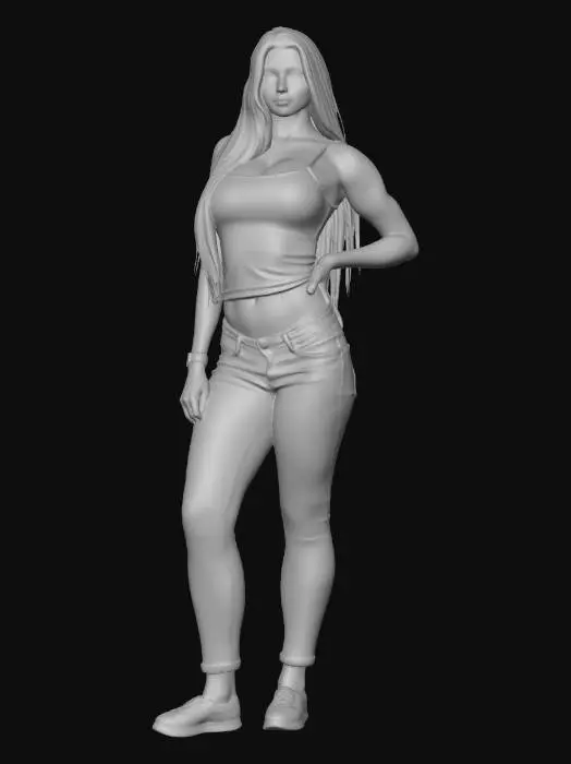 3D model for Lavender Tank Portrait