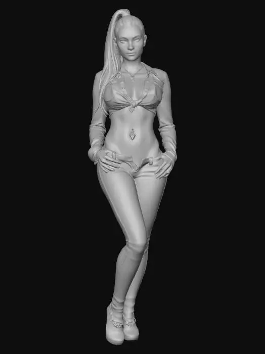 3D model for Pink Lace Portrait