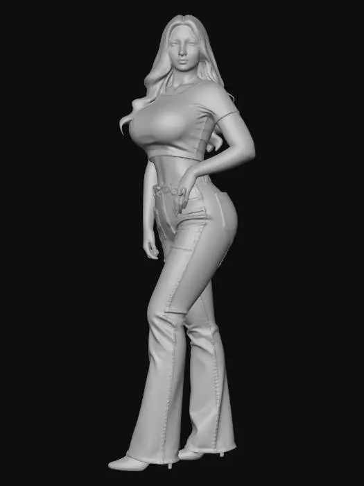 3D model for Sunny Confidence in Denim