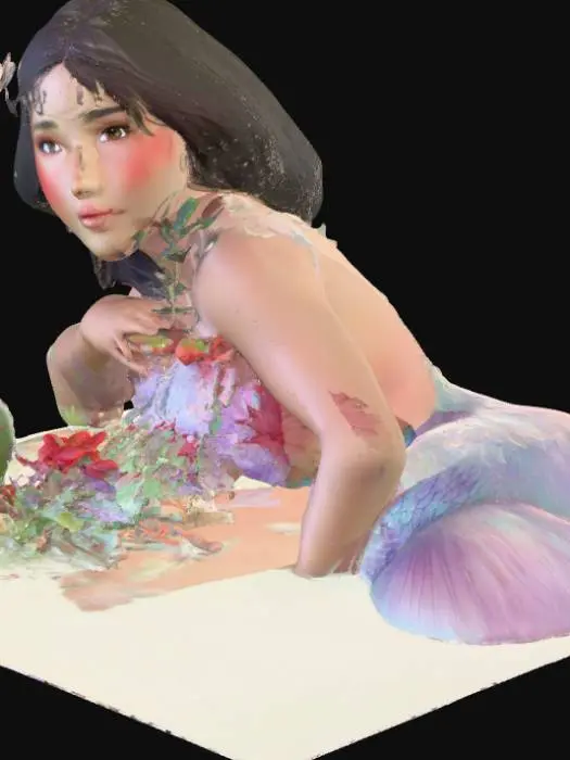 3D model for Bored Mermaid