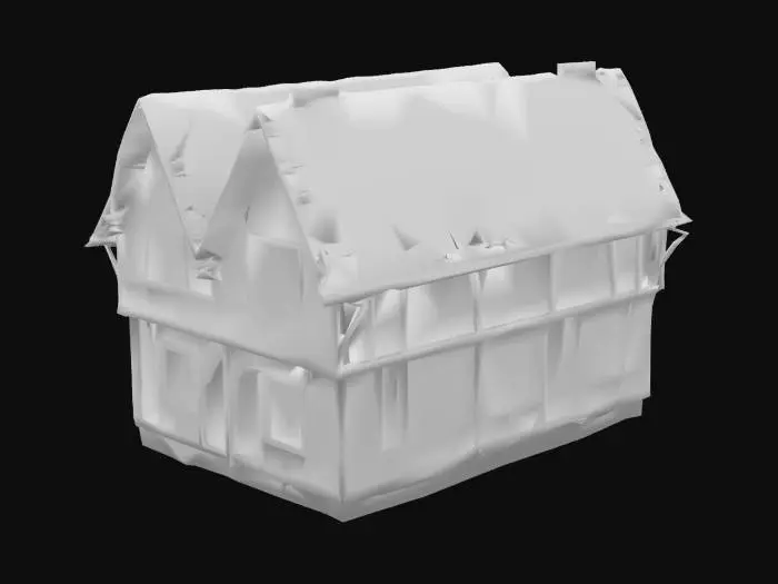 3D model for Tudor Cottage Illustration