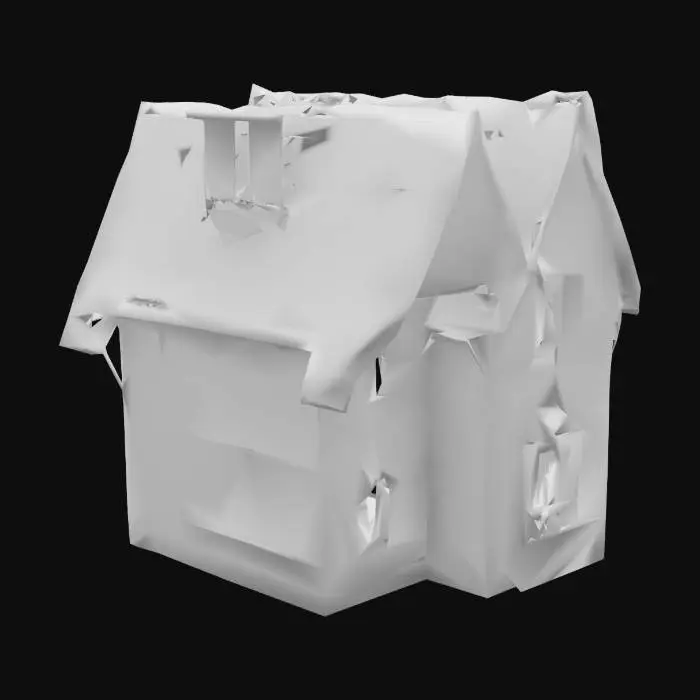 3D model for Tudor Cottage Illustration