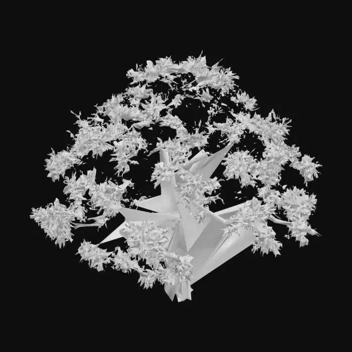 3D model for autumn maple tree with different autumnal leaves, Polished, Highly Detailed, Ultra Realistic, Highly Detailed, Stylized, Game Assets,