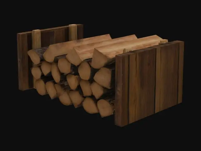 3D model for Stacked Firewood