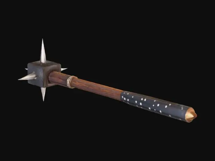 3D model for heavy club with spikes