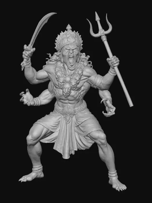 3D model for Rakthavira, Hindu #villain#