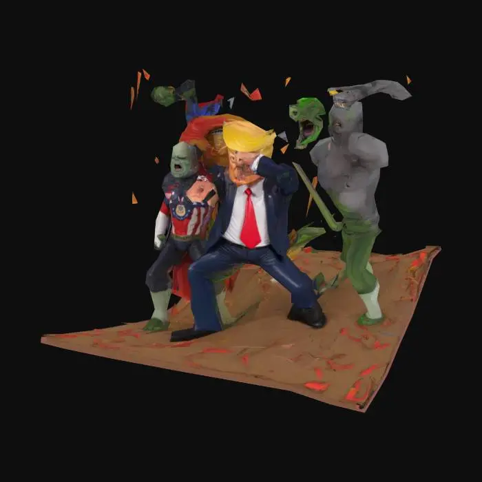 3D model for make Trump fight with everyone 