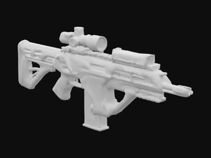 3D model for Futuristic Sniper Rifle