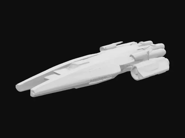 3D model for SDF low orbit fighter "silver chariot" AERW-2058A