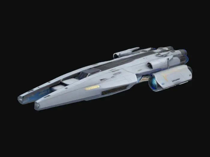 3D model for SDF low orbit fighter "silver chariot" AERW-2058A