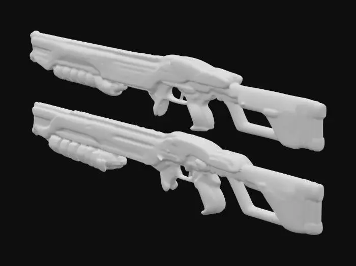 3D model for Dual Sci-Fi Weaponry