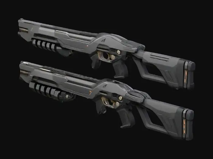 3D model for Dual Sci-Fi Weaponry