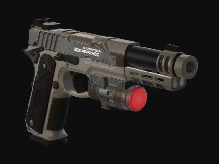 3D model for hand cannon Sidearm