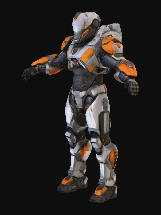 3D model for exo traje de combate "rungtik" MK V, exo combat suit "rungtik" MK V, #PBR#