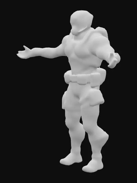 3D model for Futuristic Soldier combat suit "beyaz binici" MK-63, #PBR#