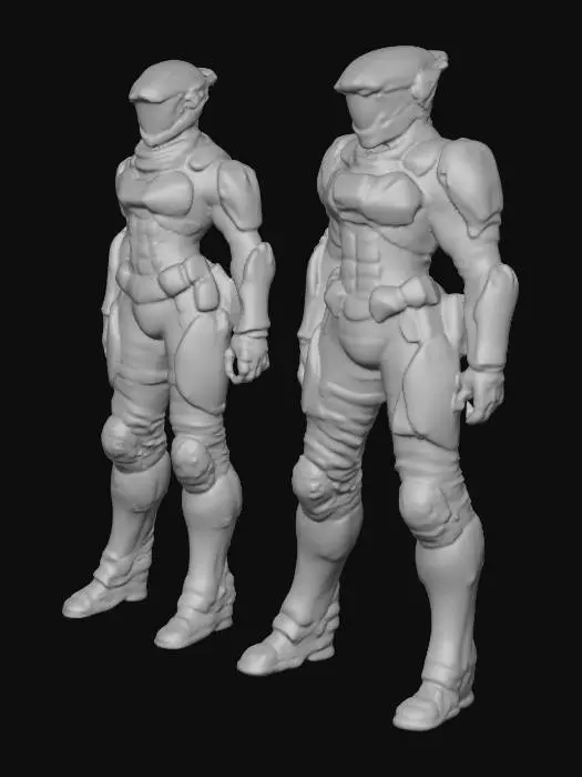 3D model for GAO security forces "vigilante" MK-II armor, #PBR#