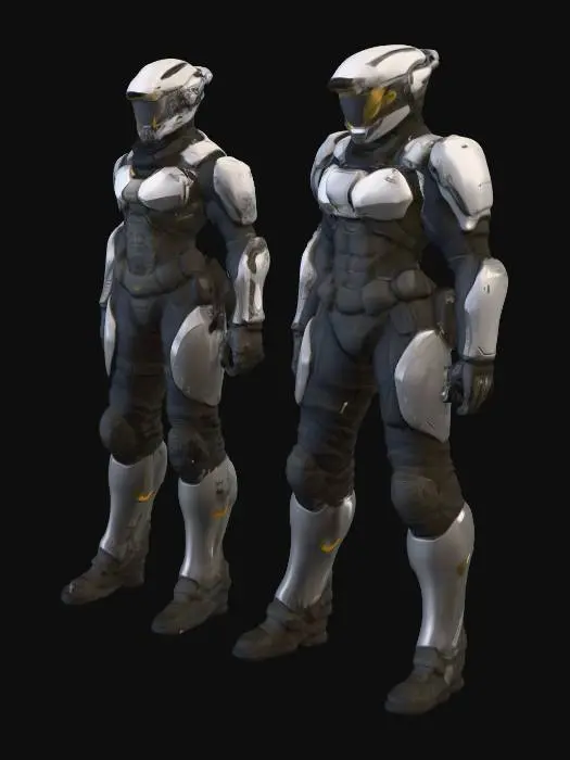 3D model for GAO security forces "vigilante" MK-II armor, #PBR#