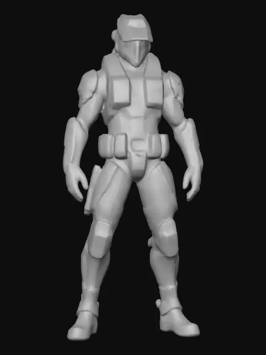 3D model for Euro-Asian forward scout soldier