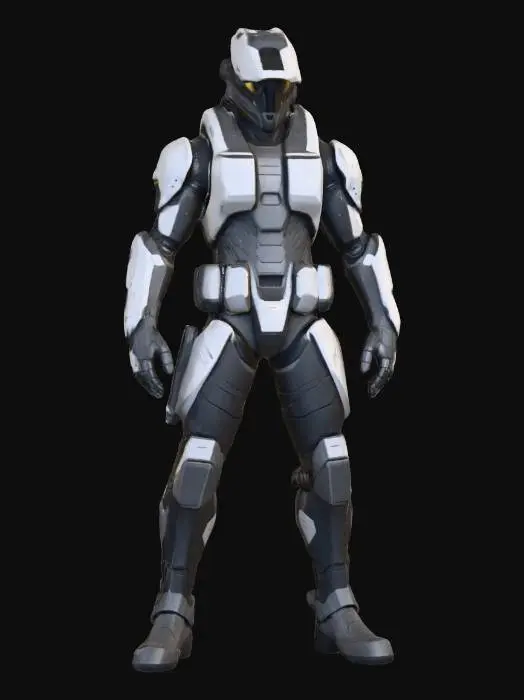 3D model for Euro-Asian forward scout soldier
