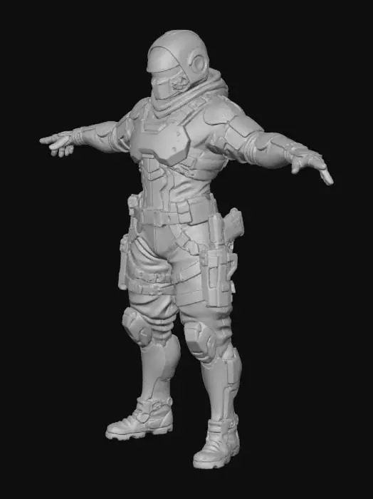 3D model for Stealth Operative