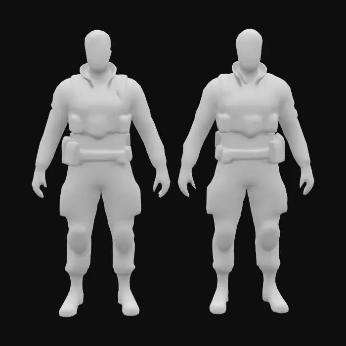 3D model for Space Commandos