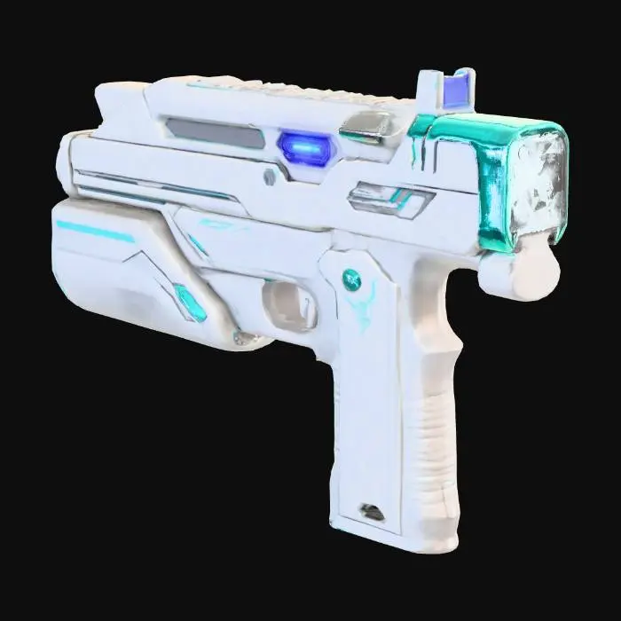 3D model for Neon Pulse plasma Blaster, #PBR#