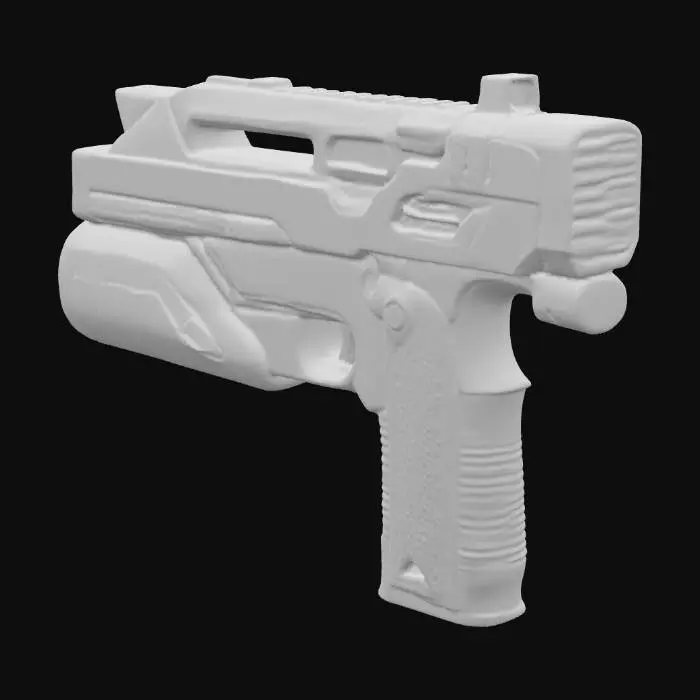 3D model for Neon Pulse plasma Blaster, #PBR#
