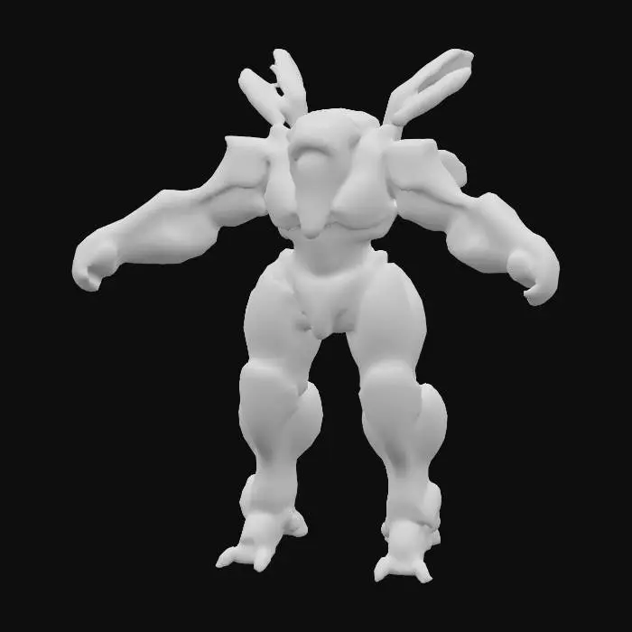 3D model for Mech Guardian, #PBR#