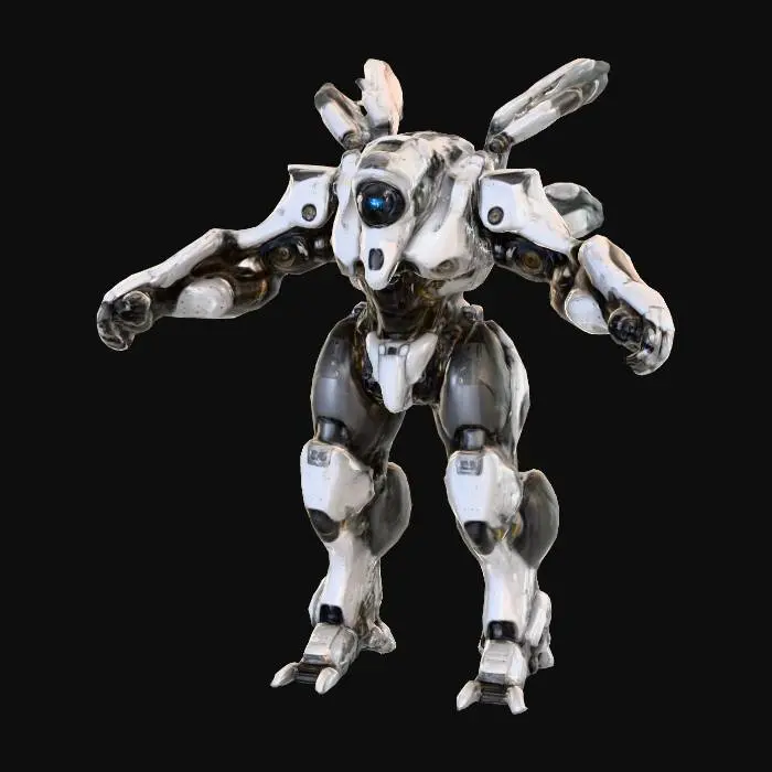 3D model for Mech Guardian, #PBR#