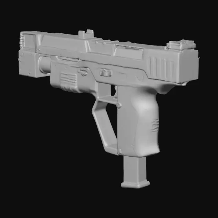3D model for Mass-Effect inspired machine Pistol