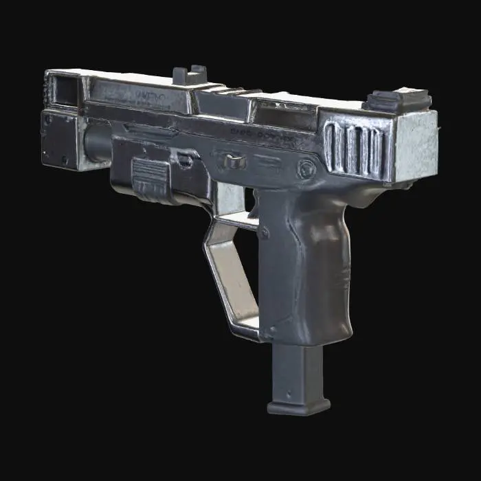 3D model for Mass-Effect inspired machine Pistol